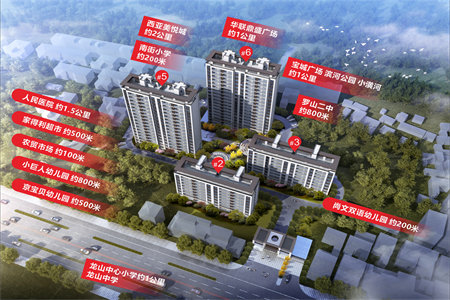 南外罗浮·南山美庐4室2厅2卫95万150m2毛坯出售
